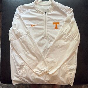 Nike White Jacket with Orange university of Tennessee Accents